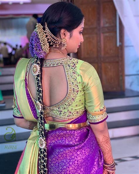 Silk Saree Blouse Back Neck Designs For South Indian Bride K4 Fashion