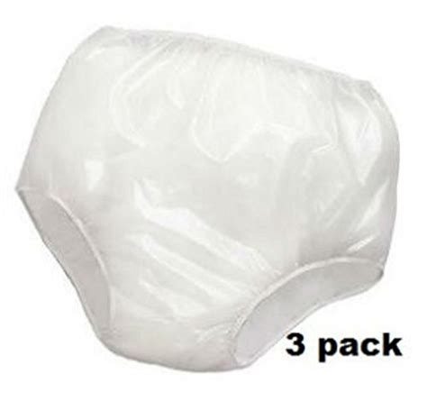 3pk Reliamed Adult Waterproof Soft Vinyl Plastic Pant Diaper