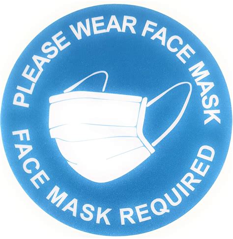 Please Wear Face Mask Face Mask Sign Peel And Stick Vinyl Window Glass
