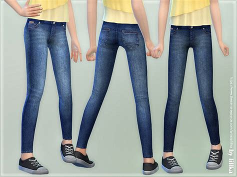 Skinny Jeans For Girls 06 By Lillka At Tsr Sims 4 Updates