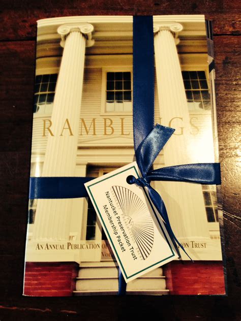 ramblings membership packet | Nantucket Preservation Trust