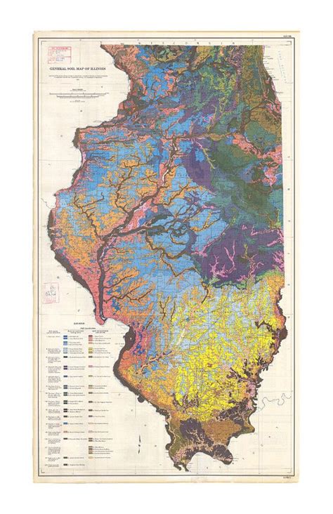 Soil Map Of Illinois The Artwork Soil Map Of Illinois 1982 Is A Map