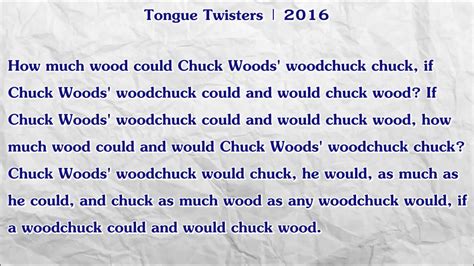 How Much Wood Could A Woodchuck Chuck Dominicksrschmidt