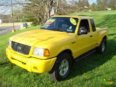 2002 Chrome Yellow Ford Ranger Edge Supercab 4x4 7735116 Gtcarlot