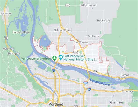 Discovering The Beauty Of Vancouver Washington Through The Map Map