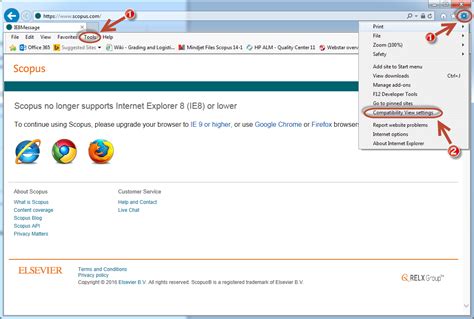 Browsers Elsevier Scopus Blog