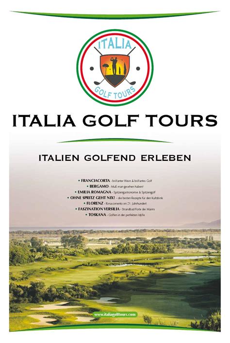 Italia Golf Tours Broschüre 01 15 By Italia Golf Tours Issuu