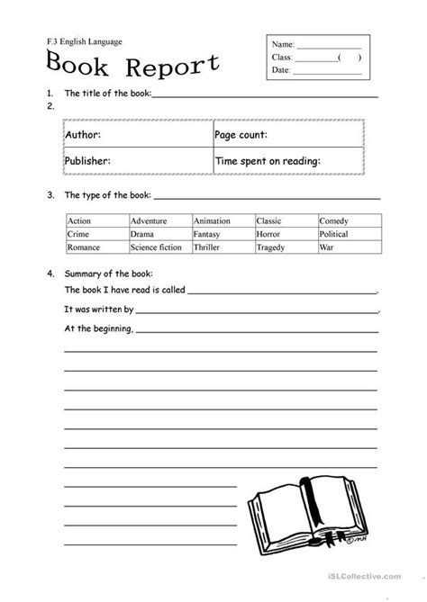 None more so than hester prynne, a young, beautiful, and dignified woman, who conceived a child out of wedlock and receives. Book report form for fiction - English ESL Worksheets for ...