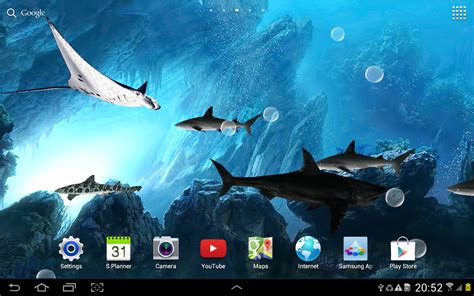 Download 3d Sharks Live Wallpaper Hd Background And Mantas By