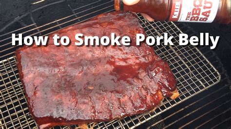 Smoked Pork Belly Recipe How To Smoke Pork Belly Bacon Uncured Youtube