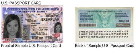 Sample American Passport