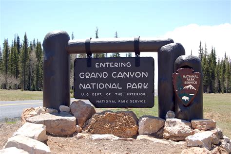 Grand Canyon National Park North Rim Entrance Sign 0055 Flickr