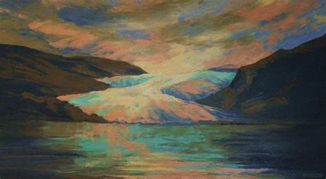 Mendenhall Glacier Painting By Peggy Wrobleski Fine Art America