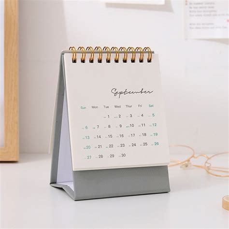 2021 Mini Desk Calendar Cute Colorful Calendar Planner Etsy
