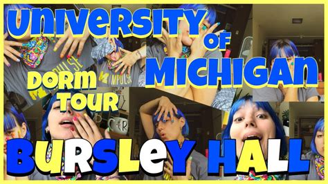 University Of Michigan Dorm Tour Bursley Hall Youtube