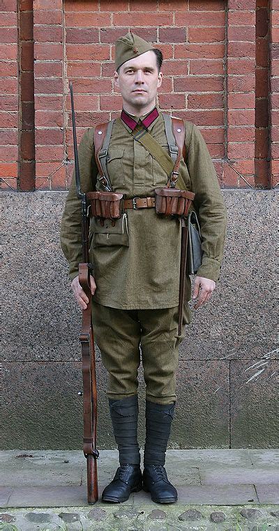 1936 1940 Soviet Red Army Enlisted Infantrymens Summer Field Uniform