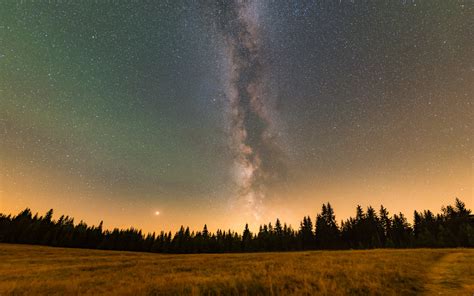 Wallpaper Astronomy Landscape Space Stars Night Sky 2560x1600