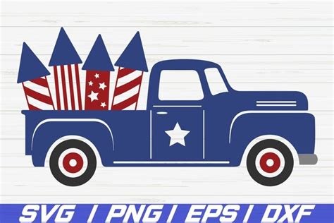 4th Of July Truck SVG / America SVG / Cut File / Patriotic (1313552