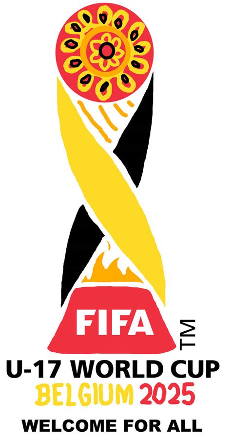 2025 Fifa U 17 World Cup Belgium Logo With Slogan By Paintrubber38 On
