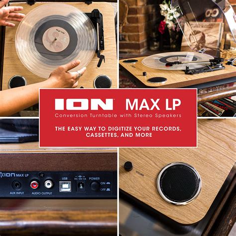 Ion Audio Max Lp Christmas T Essential Vinyl Record Player