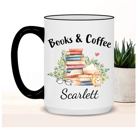 book mug book coffee mug book lover ts for her custom etsy