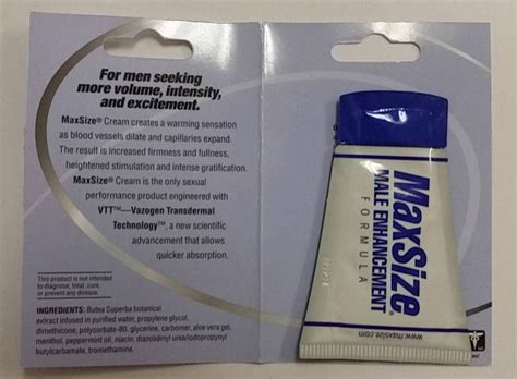 Md Labs Max Size Cream Male Sexual Erectile Enhancer Enhancement 1