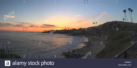 Sunset Over The Ocean At Divers Cove In Laguna Beach Stock Photo Alamy