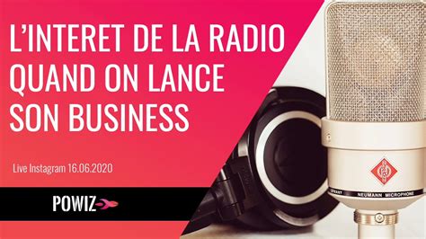 L'intérêt de la radio quand on lance son business  YouTube