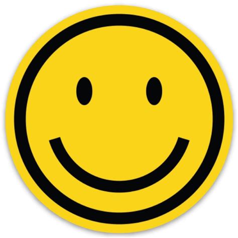 Classic Smiley Face 3 Or 1round Sticker Etsy