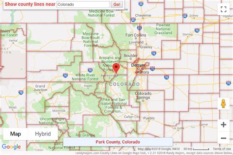 How to see all County boundary lines on Google Maps : Maps