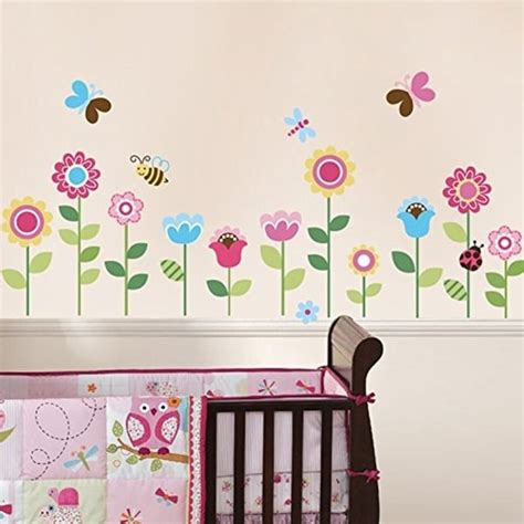 Shop Wall Pops Garden Flowers Baby Nursery Peel And Stick Wall Sticker