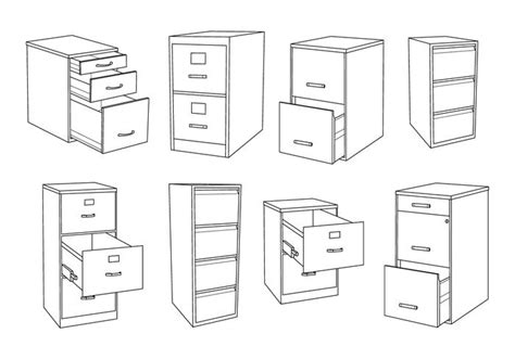 Free File Cabinet Vector 114718 Vector Art At Vecteezy