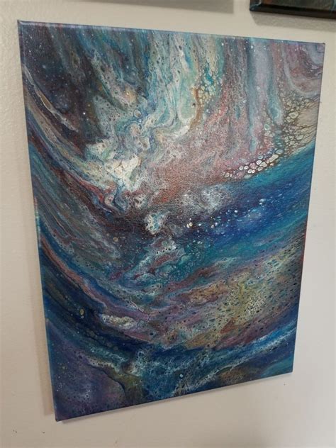 Abstract Fluid Flow Painting By Darlene Dennis Abstract Painting