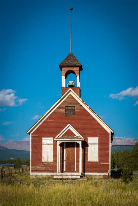 Photograph Of Old School House In Leadville Colorado
