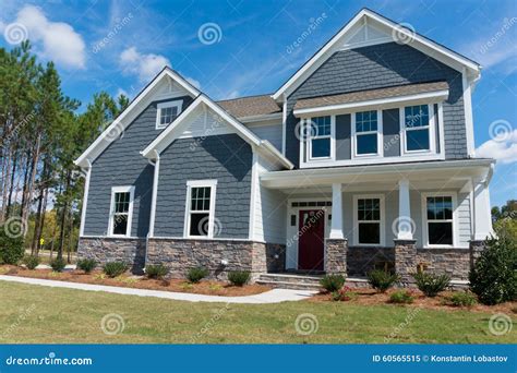 New Suburban House Stock Image Image Of Driveway Luxury 60565515