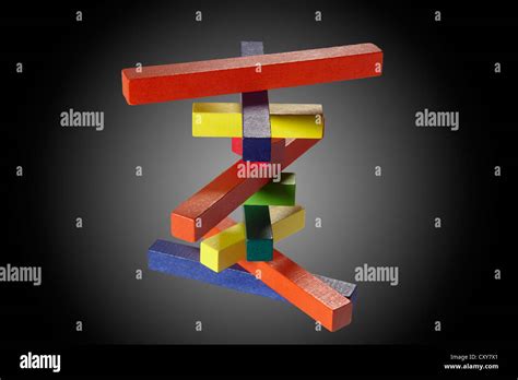Colourful Wooden Blocks Stock Photo Alamy