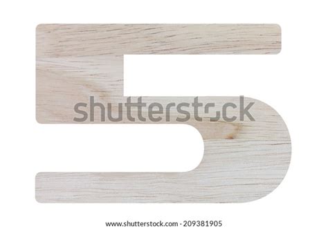 Number 5 Wood Texture On White Stock Illustration 209381905 Shutterstock