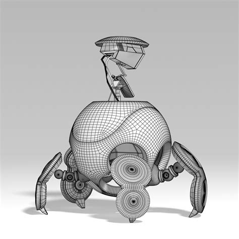 Sci Fi Robot Rigged 3d Model 29 Ma Free3d