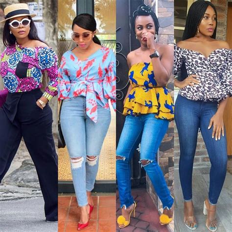 30 Stylish And Trendy Ankara Tops To Wear With Jeans Afrocosmopolitan