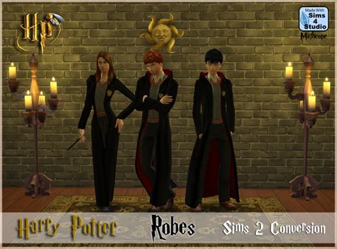 Harry Potter Cc Sims 4 - Harry Potter Wizard Robes by Mathcope - Liquid Sims