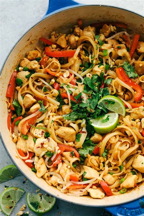 Pad Thai Is A Thai Stir Fry Dish Made With Tender Rice Noodles Cooked