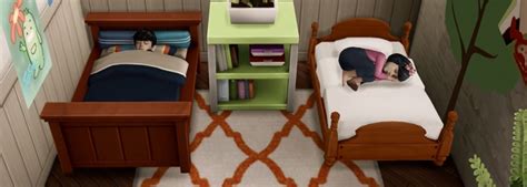 Toddler Bed Set N02 To N05 At Qvoix Escaping Reality Sims 4 Updates