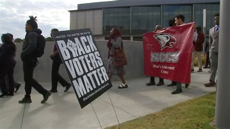 North Carolina Central University Students Hold Soar To The Polls