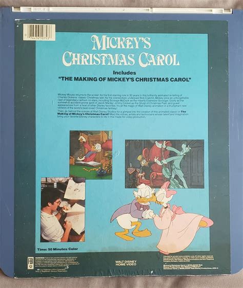 A Walt Disney Mickeys Christmas Carol Ced Ebay