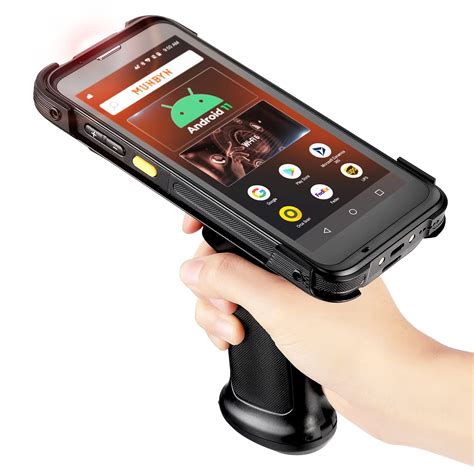 Buy 2023 Android Barcode Scanner With Pistol Grip Android 11 Wi Fi 6