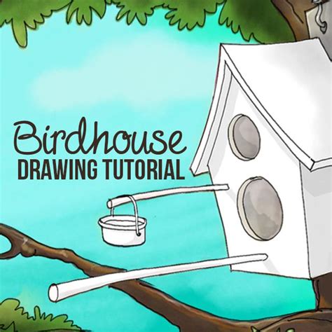 How To Draw A Birdhouse With Picsart Picsart Drawings Drawing Tutorial