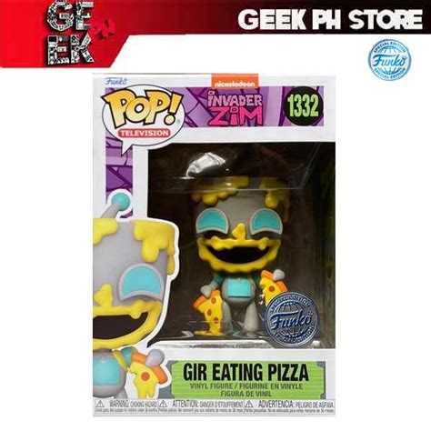 Funko Pop Tv Invader Zim Gir Eating Pizza Special Edition Exclusive Sold By Geek Ph Store