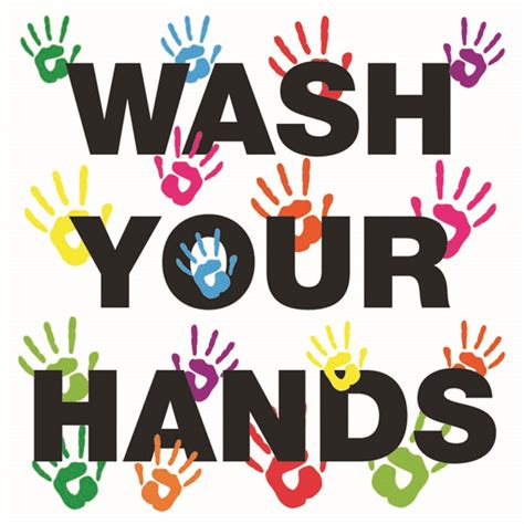 Wash Your Hands Poster 200x200mm Self Adhesive Vinyl Sign Knights