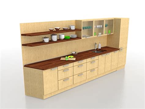 Kitchen Cabinet 3 D Max