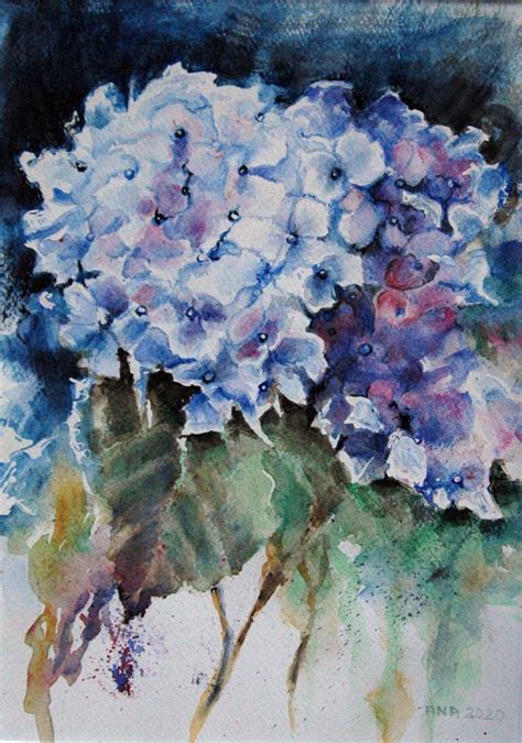 Just Hydrangeas Painting By Ana Smarz Saatchi Art